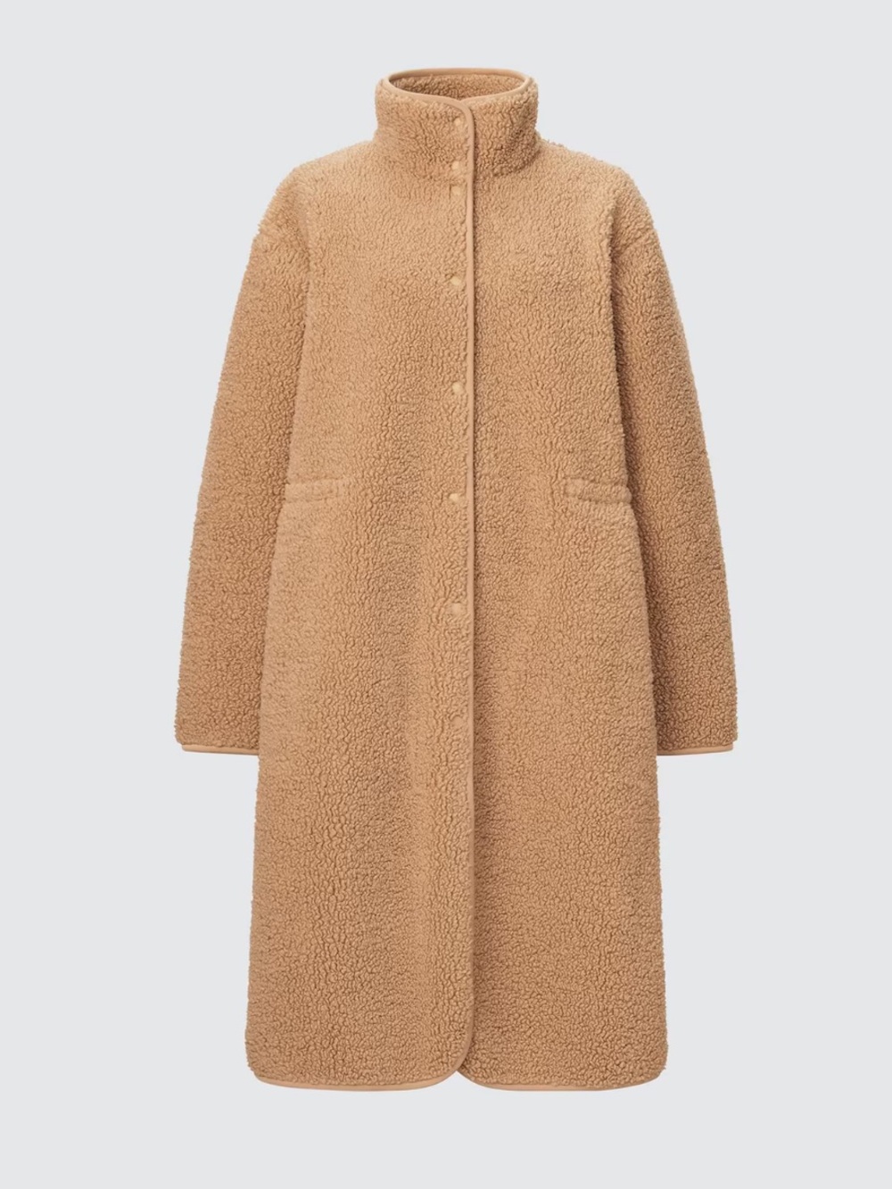 UNIQLO : C Clare Waight Keller Teddy Fleece Longline Stand Collar Sherpa Coat